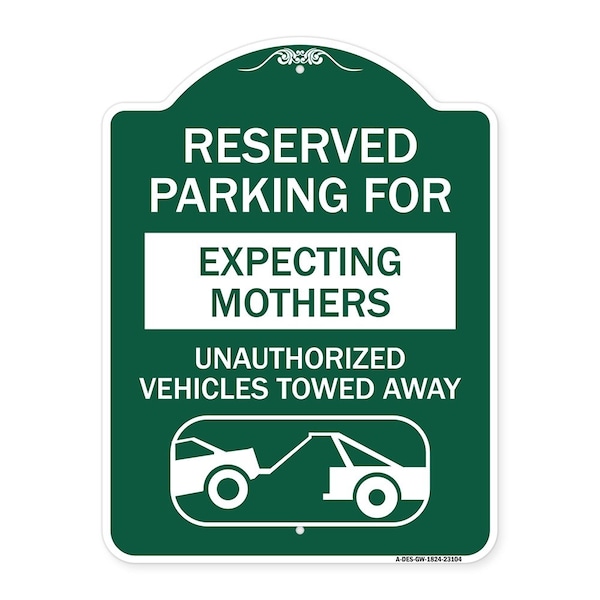 Reserved Parking for Expecting Mothers Unauthorized Vehicles Towed Away, A-DES-GW-1824-23104